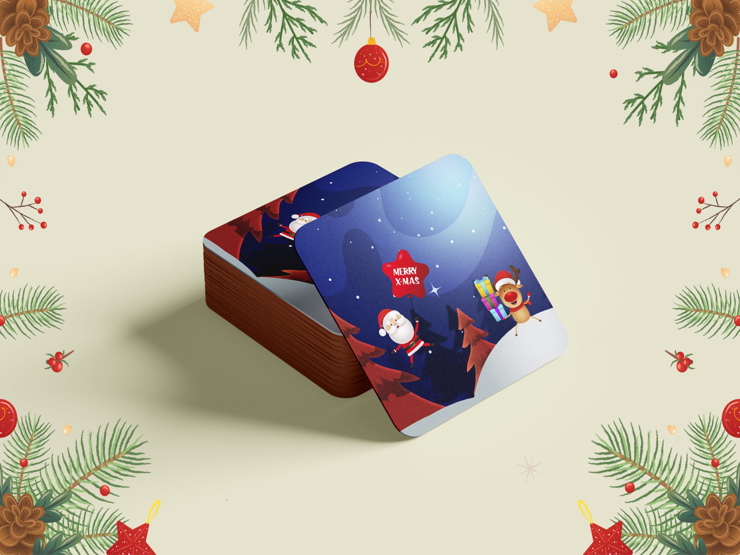 Christmas Coaster Design 10