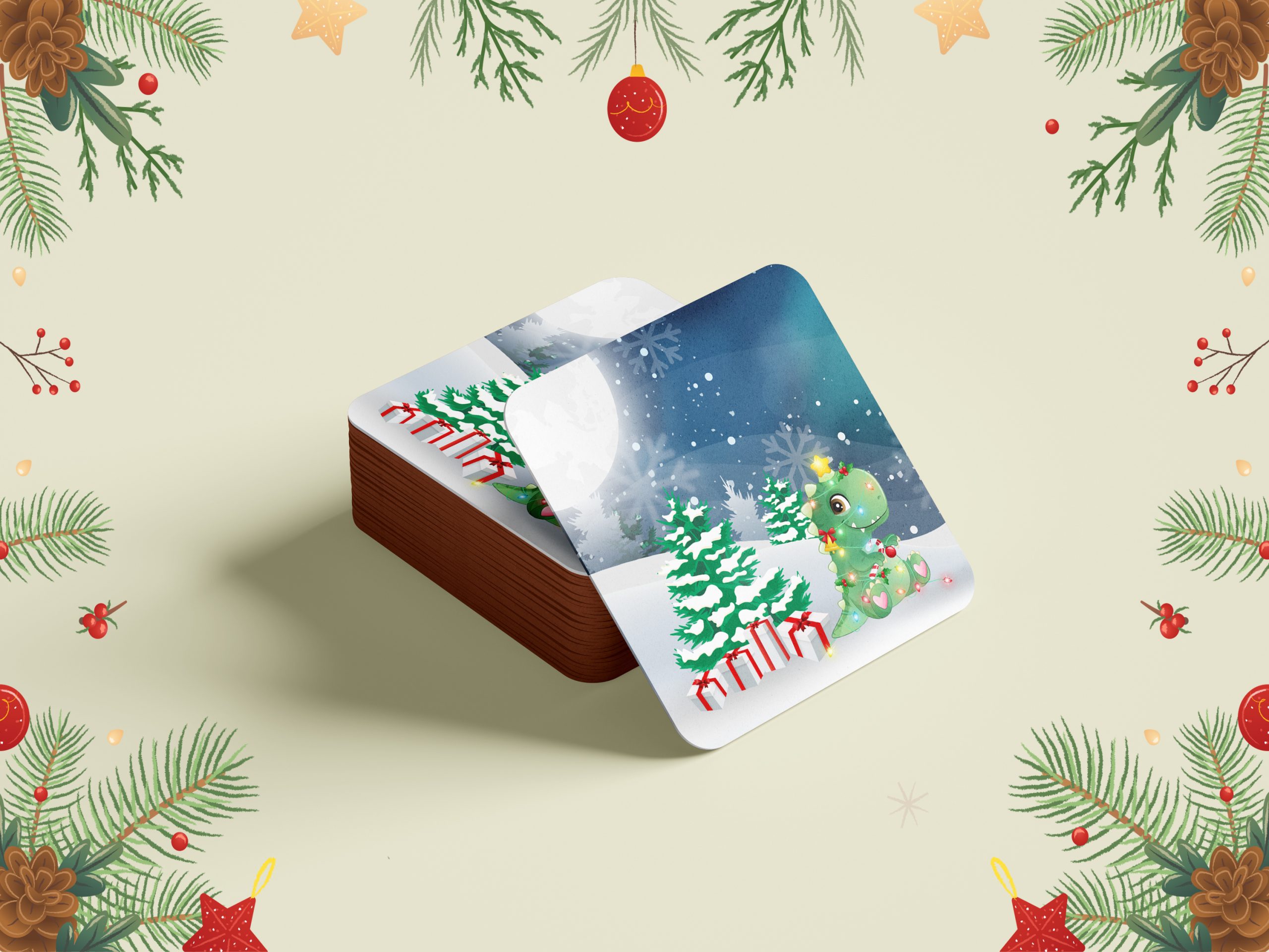 Christmas Coaster Design 5