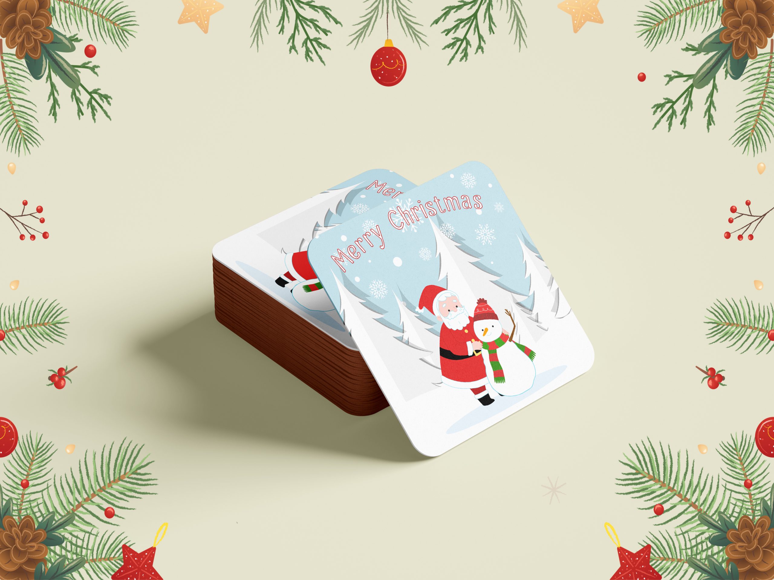 Christmas Coaster Design 5