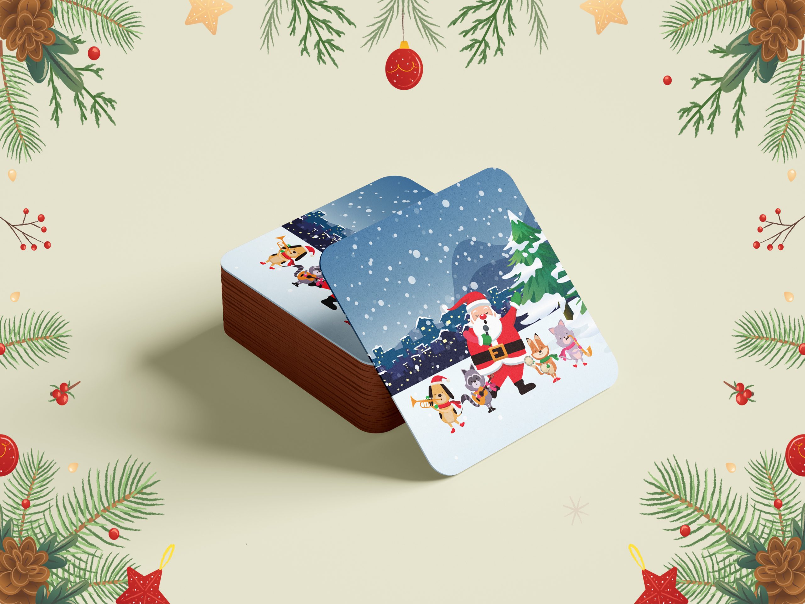 Christmas Coaster Design 9